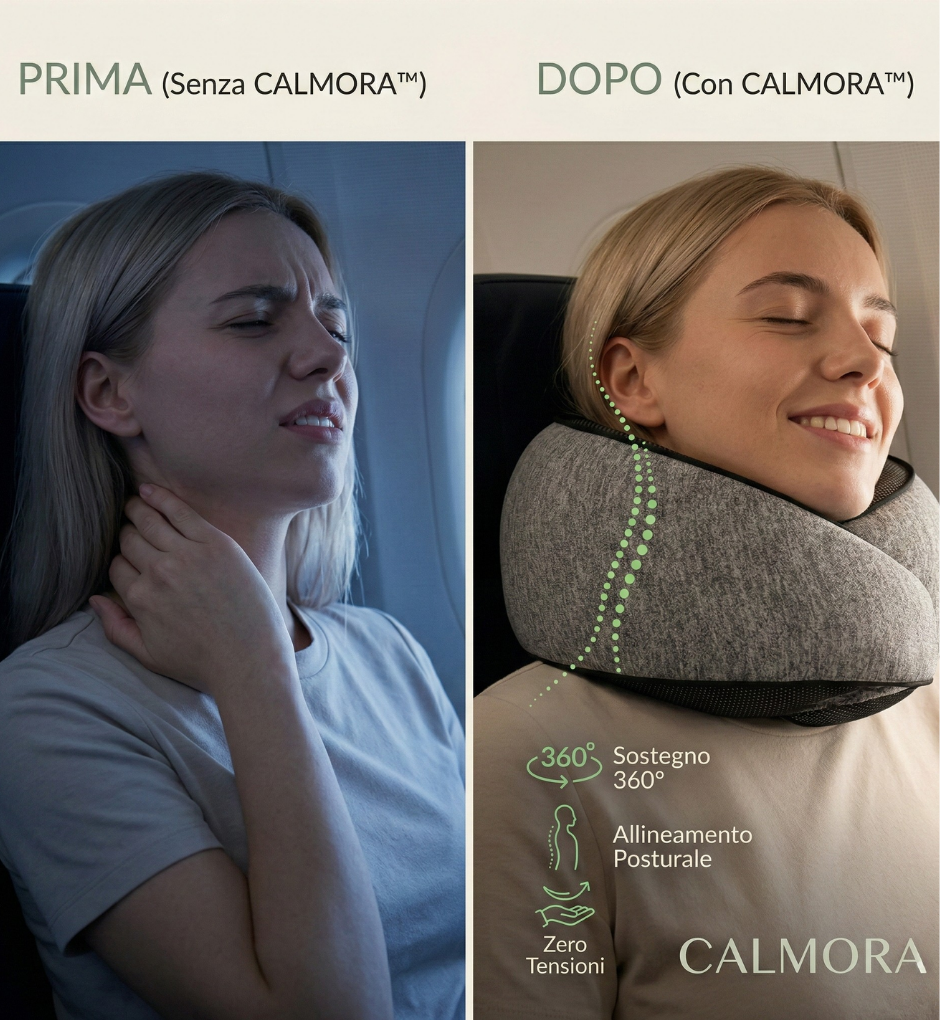 CALMORA™ | Il Cuscino Ergonomico in Memory Foam "Organic Zen"