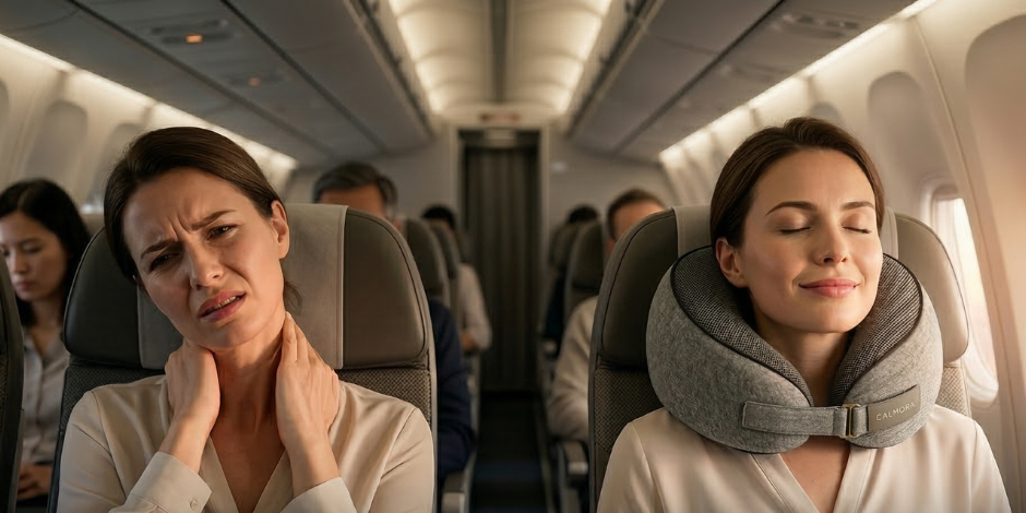 CALMORA™ | Il Cuscino Ergonomico in Memory Foam "Organic Zen"