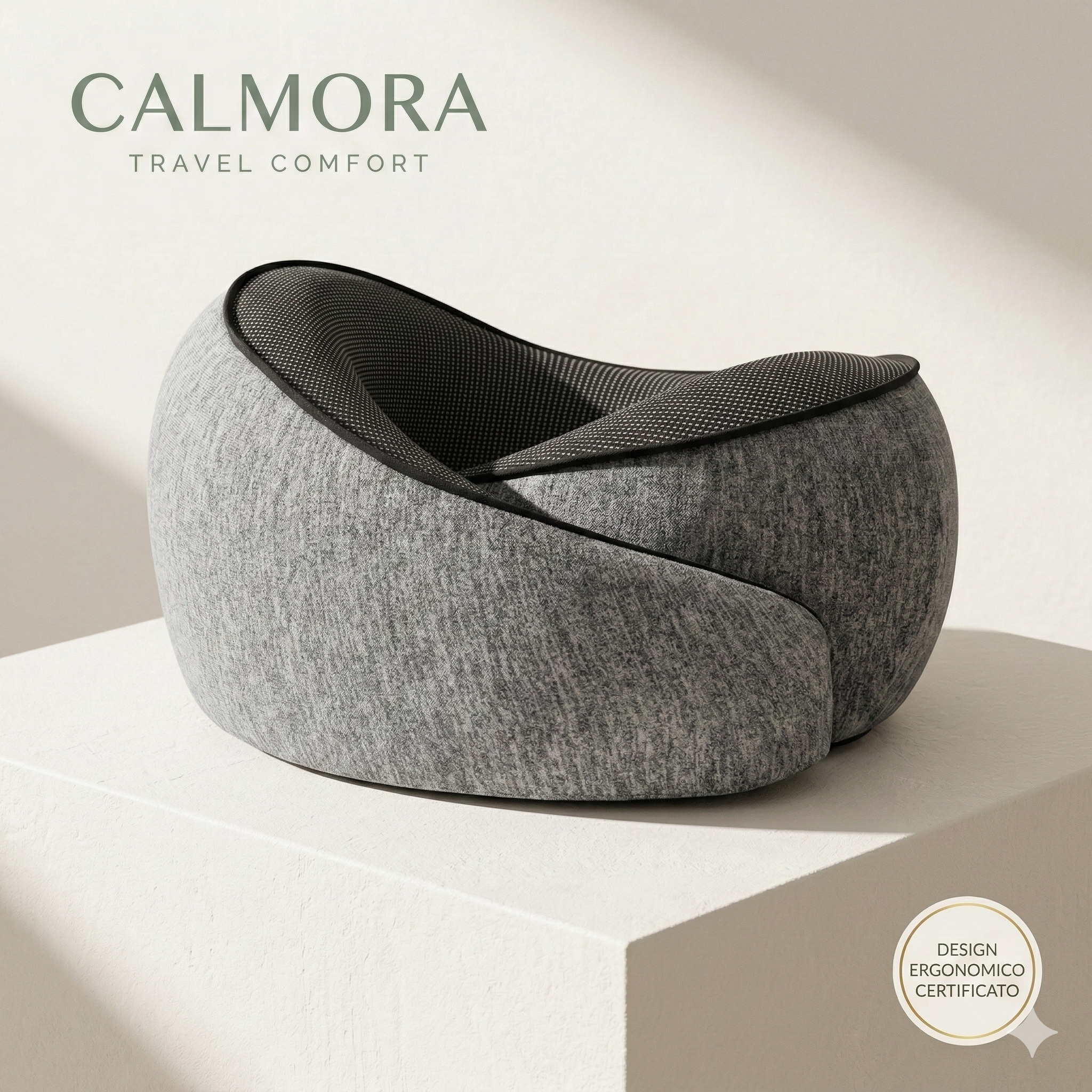 CALMORA™ | Il Cuscino Ergonomico in Memory Foam "Organic Zen"
