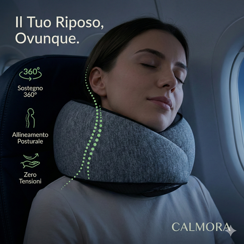 CALMORA™ | Il Cuscino Ergonomico in Memory Foam "Organic Zen"